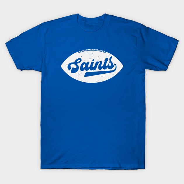 Retro Saints Football T-Shirt by SLAG_Creative